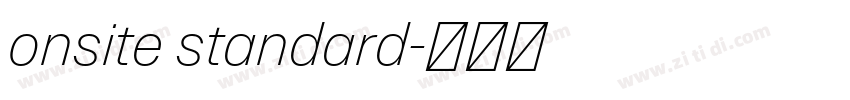 onsite standard字体转换